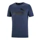 remera-puma-essencial-heather-MARINO/NEGRO