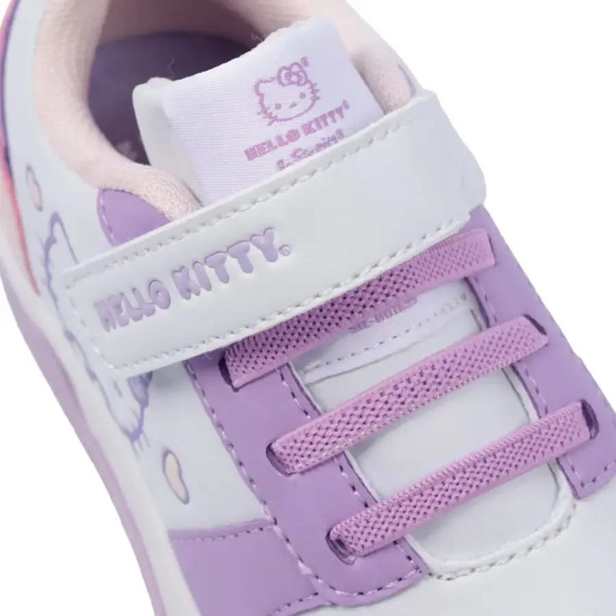 Imagen 4 de 6 de Zapatillas Footy Hello Kitty-BLANCO/ROSA/LILA
