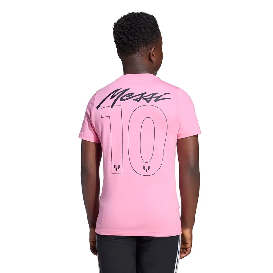 Imagen 1 de 5 de Remera adidas Messi N&N Graphic-ROSA/NEGRO