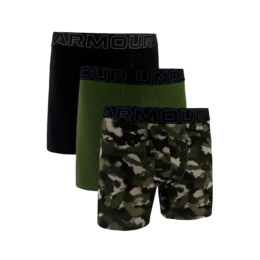 Imagen 2 de 3 de Under Armour Boxers Cotton Pack por 3-NEGRO/CAMUFLADO