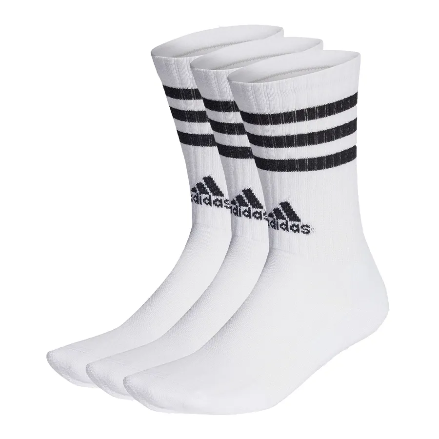 Imagen 0 de 5 de Medias adidas 3 Tiras Pack x3-BLANCO/NEGRO