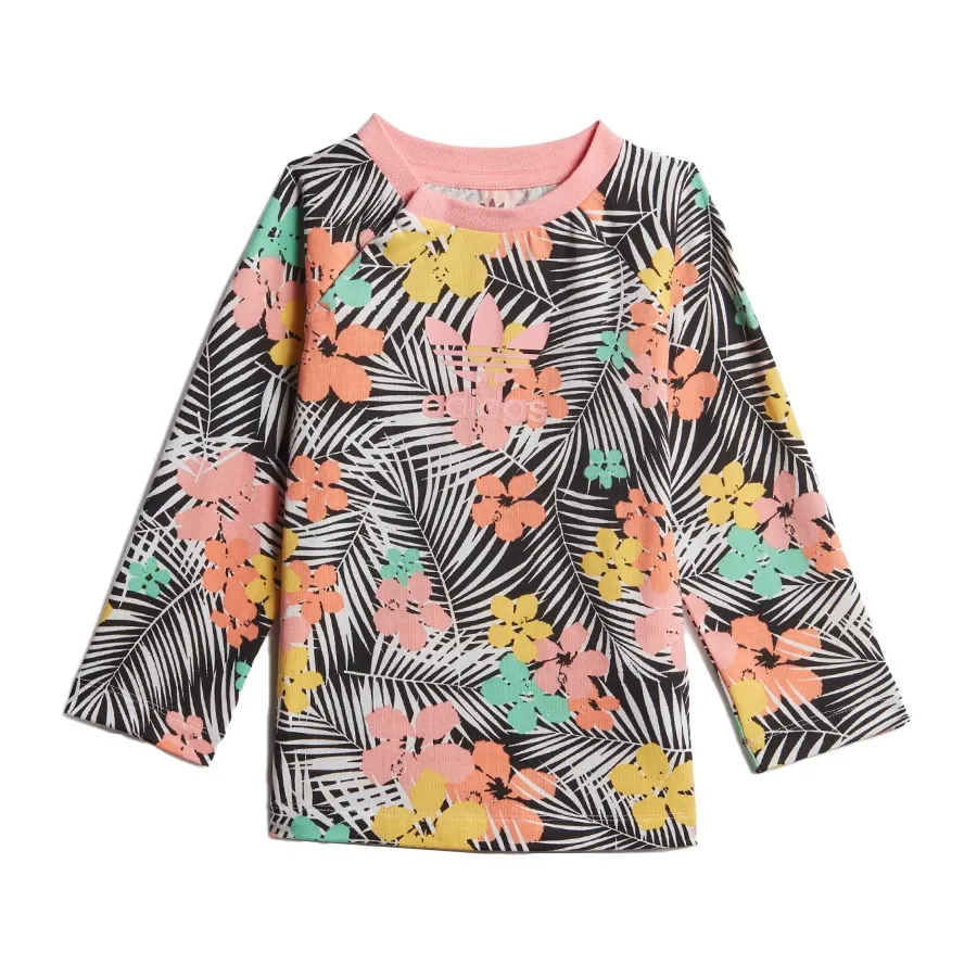 Imagen 1 de 6 de Conjunto adidas originals Bebe Jumpsuit Ls-NEGRO/MULTICOLOR