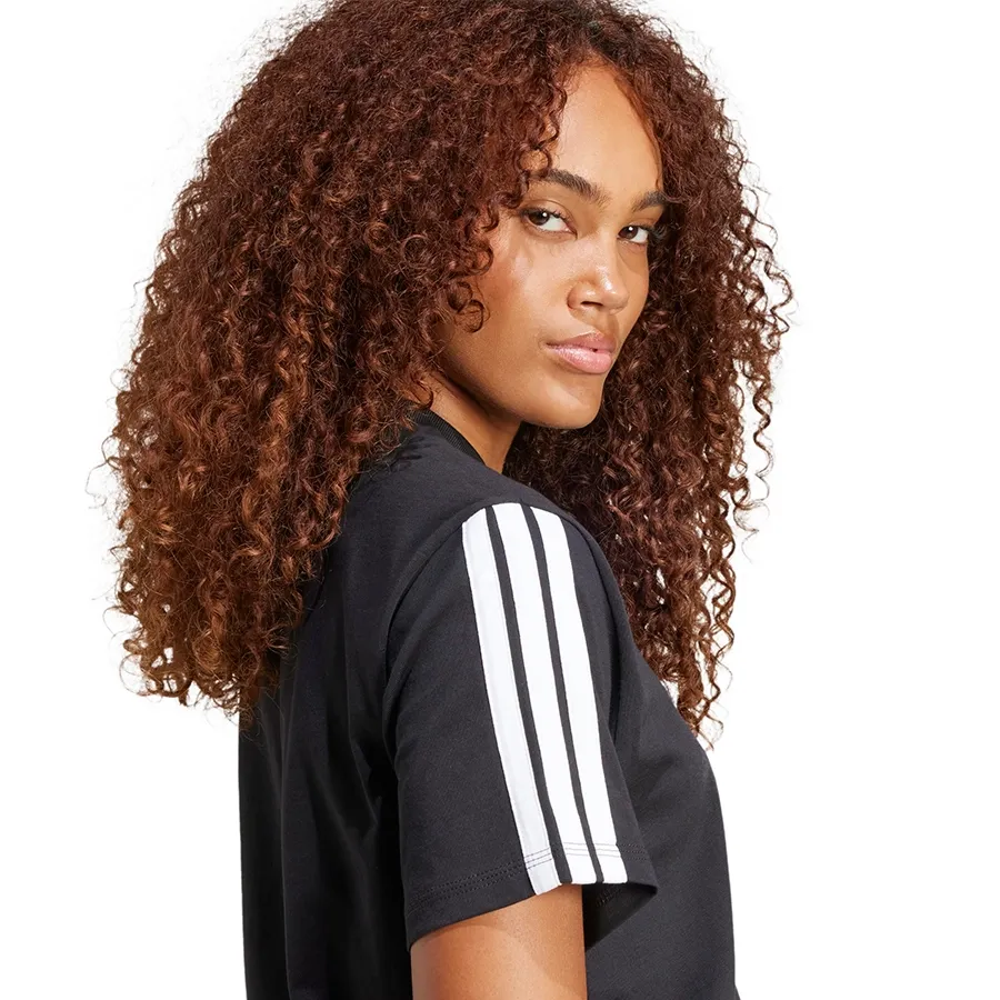 Imagen 2 de 4 de Remera adidas Essentials 3 Stripes-NEGRO