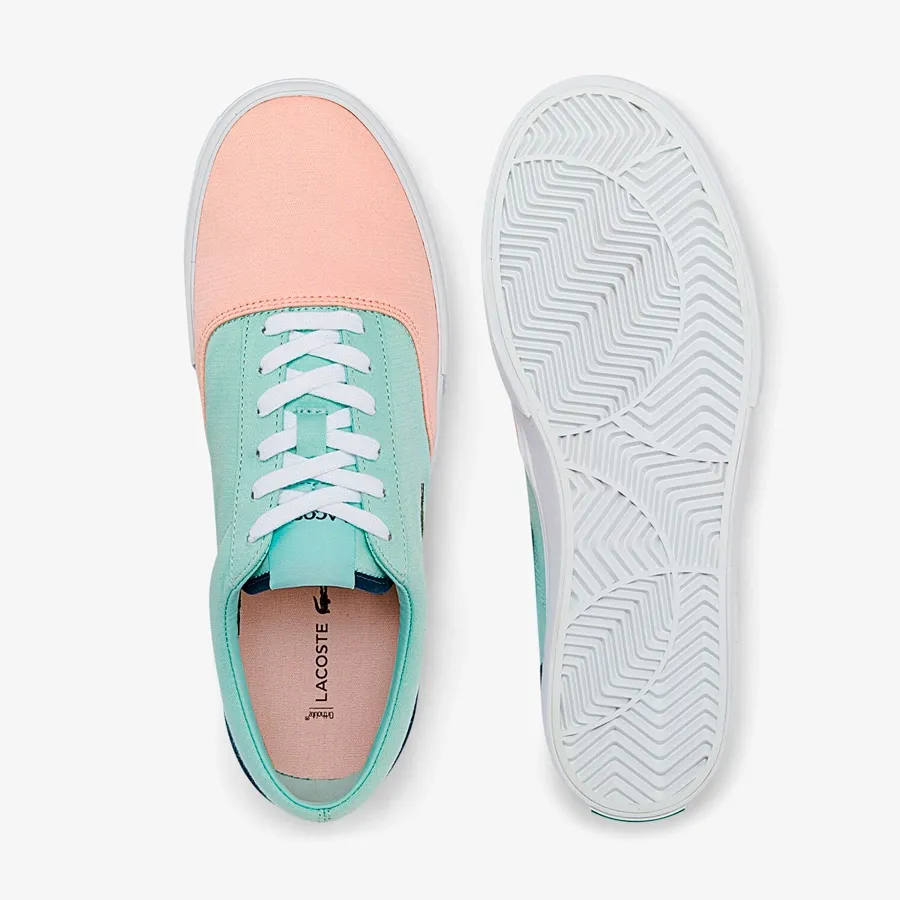 Imagen 3 de 6 de Zapatillas Lacoste Jump Serve Lace-VERDE/SALMON
