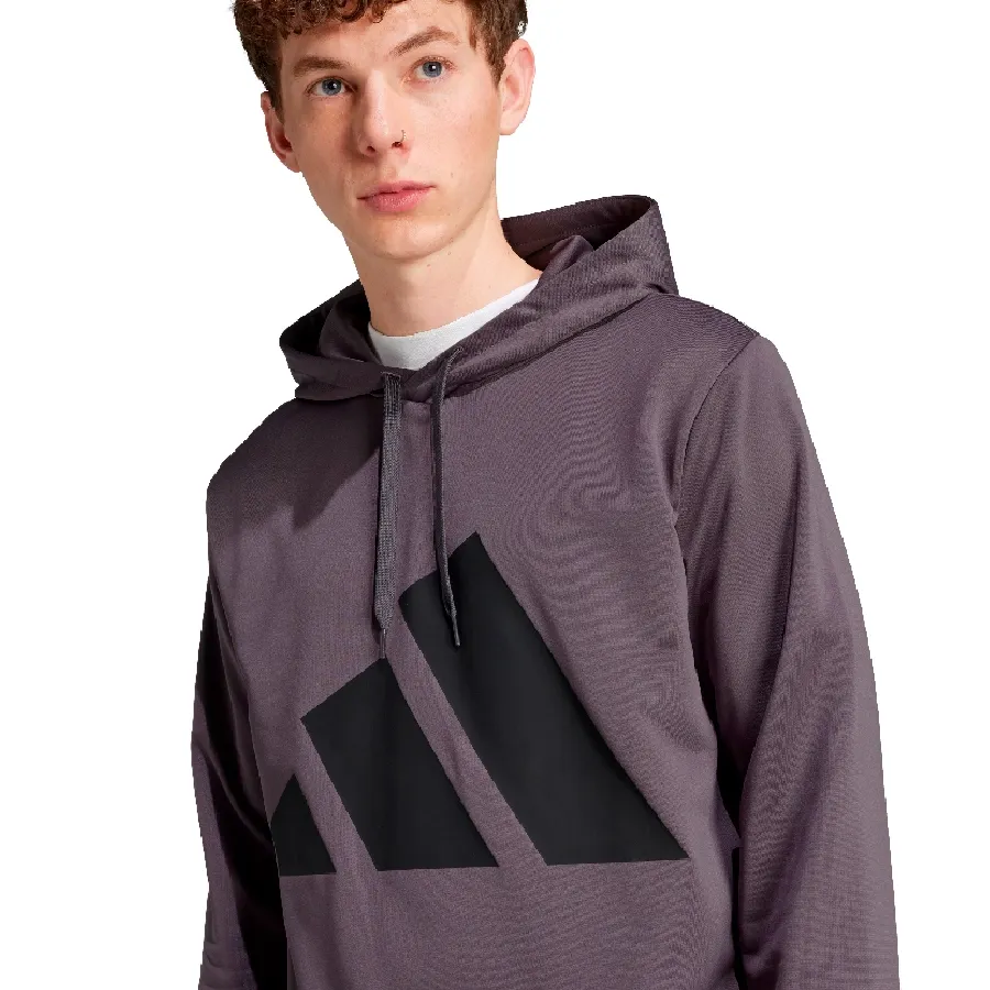 Imagen 5 de 6 de Conjunto adidas Sportswear Big Logo French Terry Hooded-GRIS/CREMA