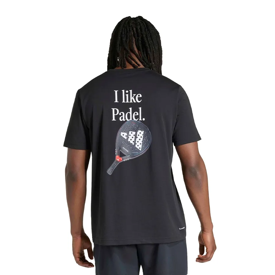 Imagen 1 de 5 de Remera adidas padel Graphic Category-NEGRO
