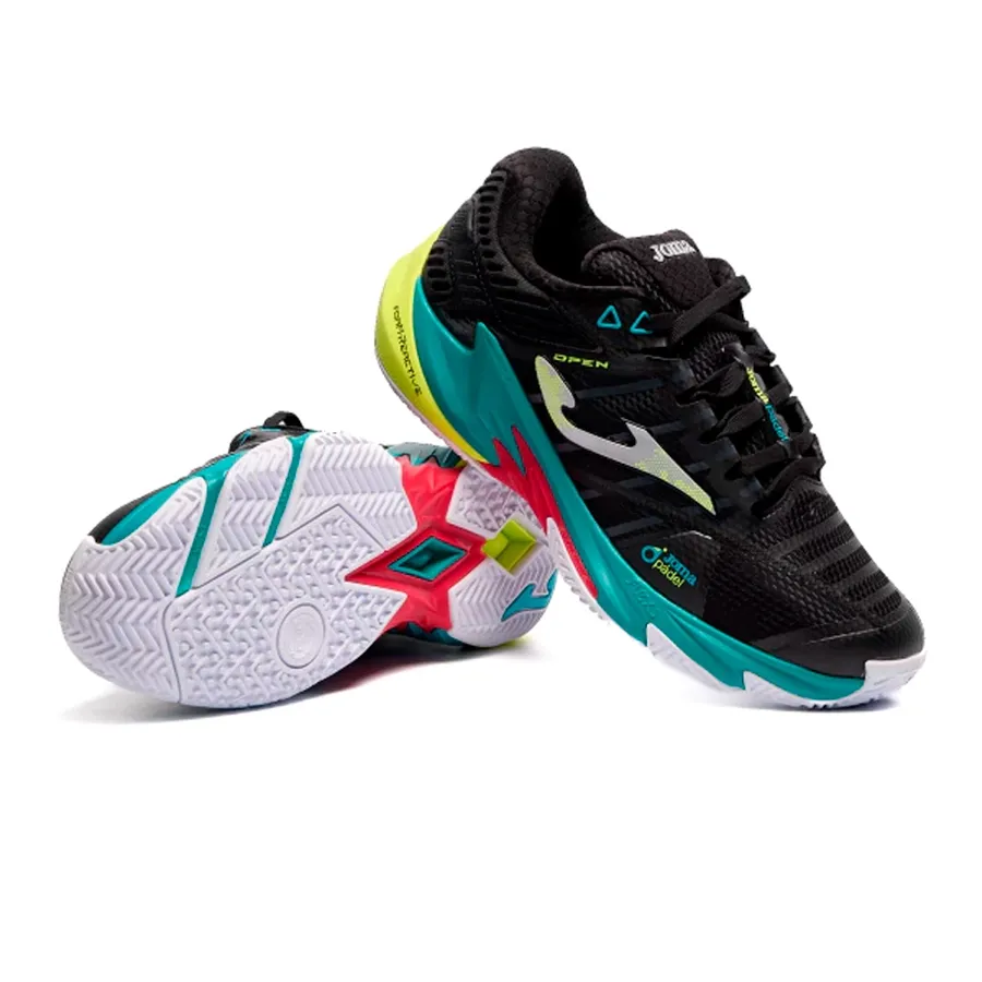 Imagen 2 de 9 de Zapatillas Joma Padel Open-NEGRO/BLANCO/AMARILLO FLUOR