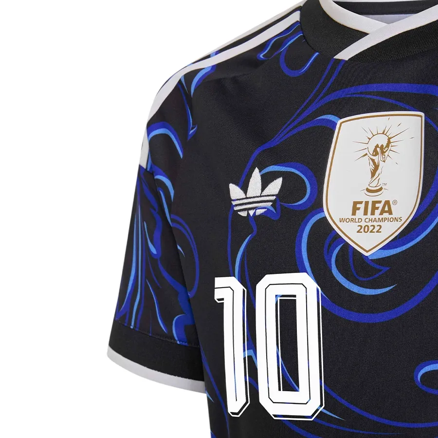 Imagen 3 de 5 de Camiseta adidas originals Alternativa Selección Argentina 26 Afa-NEGRO/AZUL/CELESTE