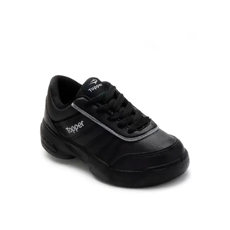 Imagen 1 de 4 de Zapatillas Topper Tie Break Ii Kids-NEGRO