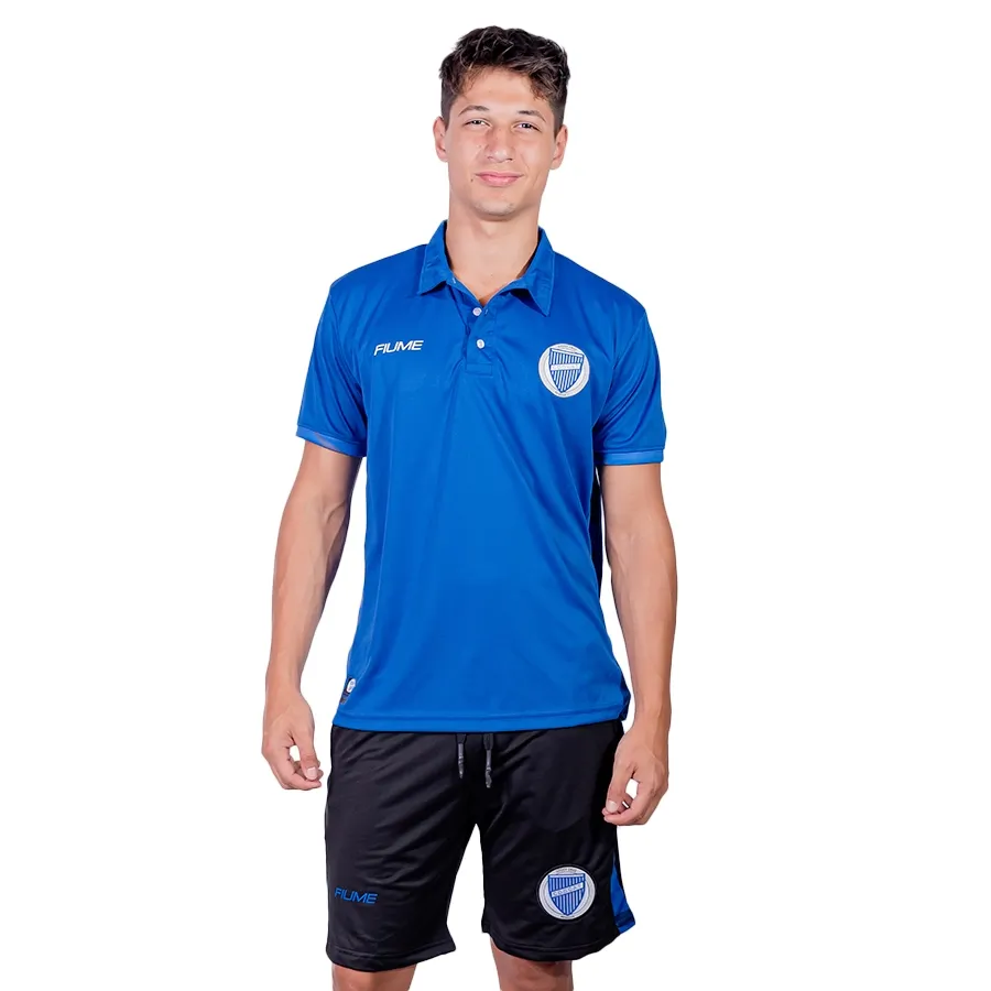 Imagen 0 de 3 de Remera Fiume Sport Polo 23 Godoy Cruz-AZUL FRANCIA/NEGRO