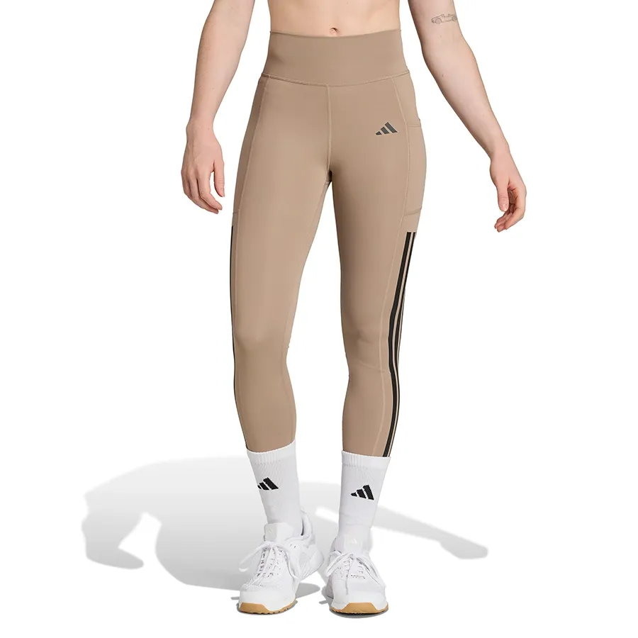 Imagen 0 de 4 de Calza adidas Optimé 3-Stripes-NEGRO/KHAKI