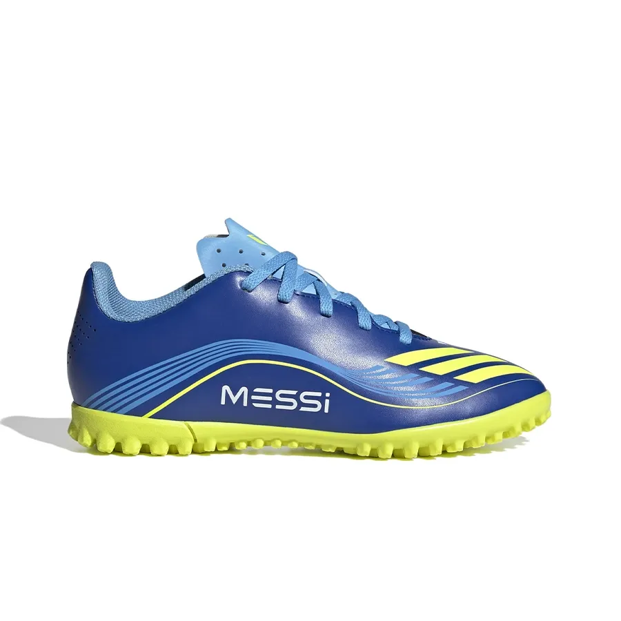 Imagen 0 de 7 de Botines adidas F50 Messi Club Tf J-AZUL FRANCIA/AMARILLO FLUOR/CELESTE