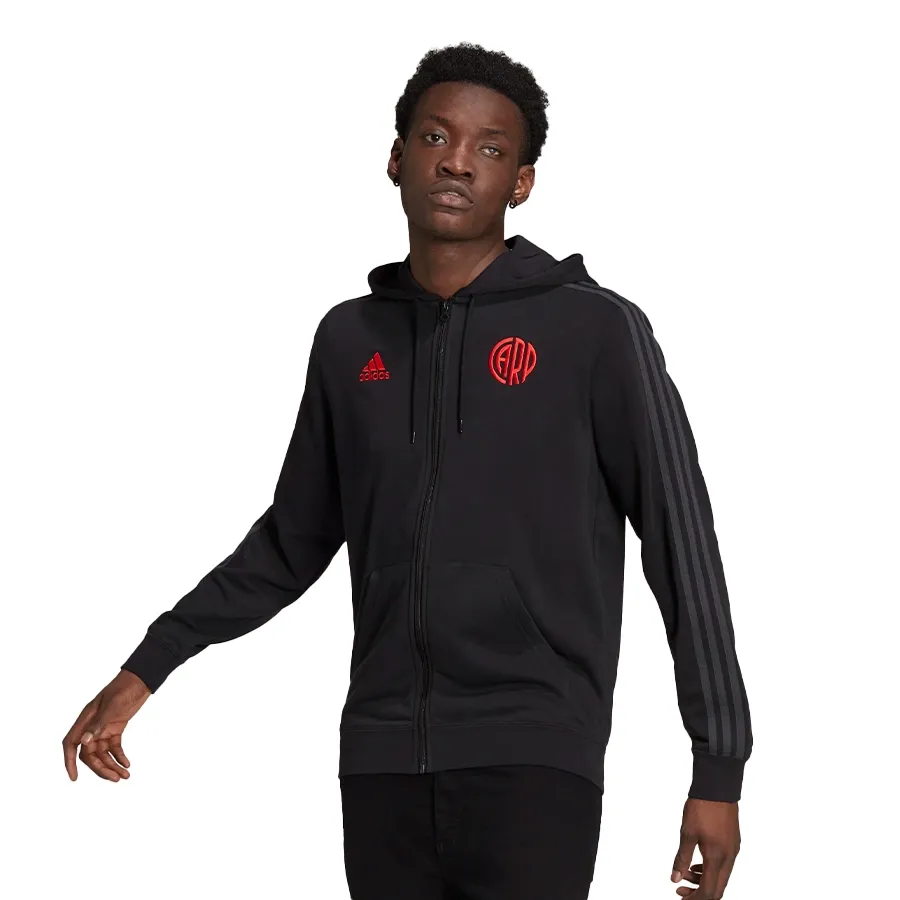 Imagen 1 de 4 de Buzo Con Capucha adidas River Plate-NEGRO/ROJO