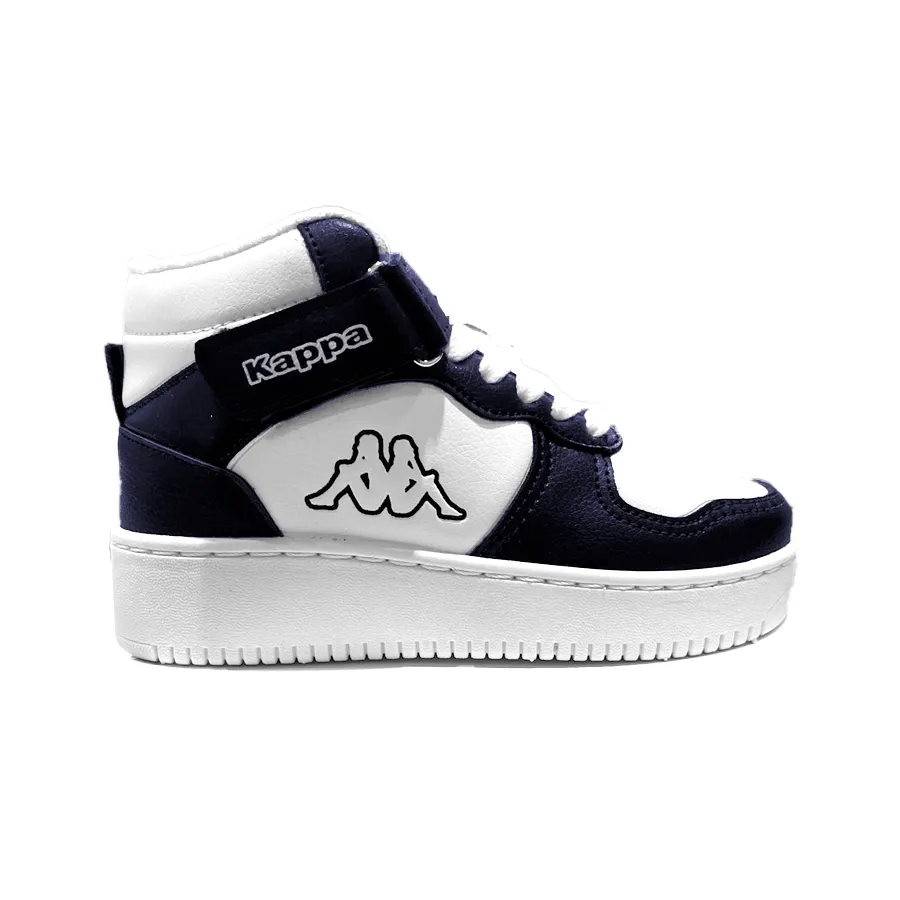 Imagen 0 de 4 de Zapatillas Kappa Logo Linate Mid Velcro Kids-BLANCO/MARINO