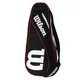 raquetero-wilson-advantage-iii-triple-bag-bkwh-NEGRO/ROJO