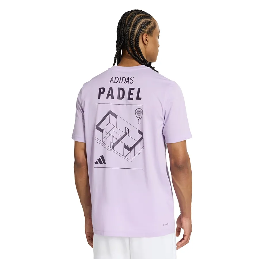 Imagen 1 de 4 de Remera adidas Padel Category Graphic Tee-LILA/NEGRO