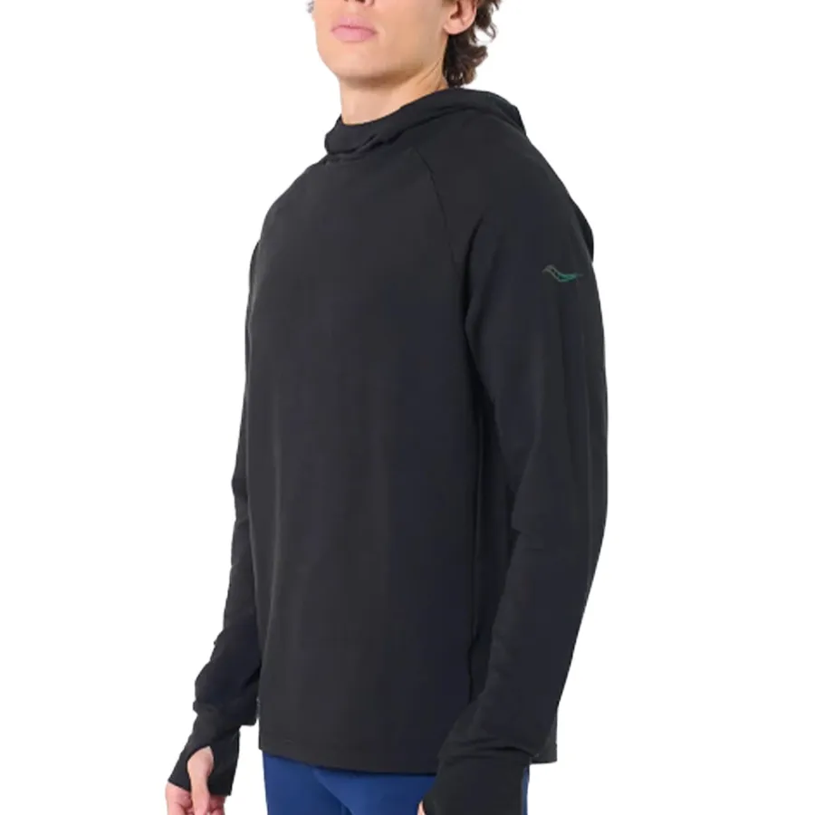 Imagen 2 de 5 de Buzo Saucony Hoodie Triumph Tunic-NEGRO