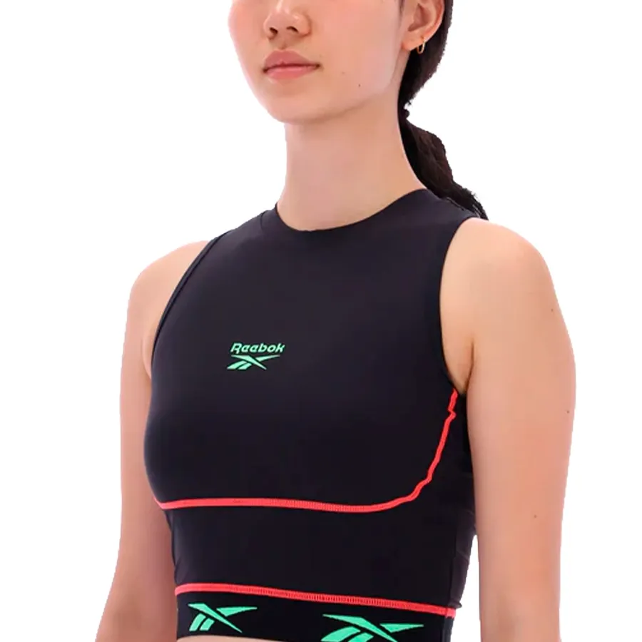 Imagen 2 de 4 de Top Reebok Sports Crop-NEGRO/ROJO