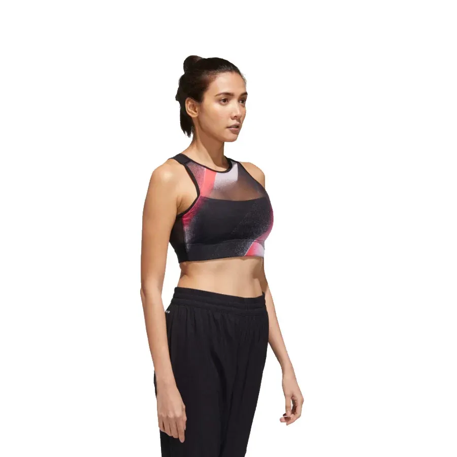 Imagen 2 de 7 de Top adidas Deportivo Unleash Confidence-NEGRO/BLANCO/ROSA