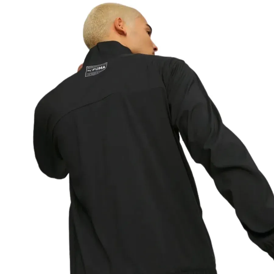 Imagen 3 de 4 de Buzo Puma Fit Heritage 1/2 Zi-NEGRO/VERDE FLUOR