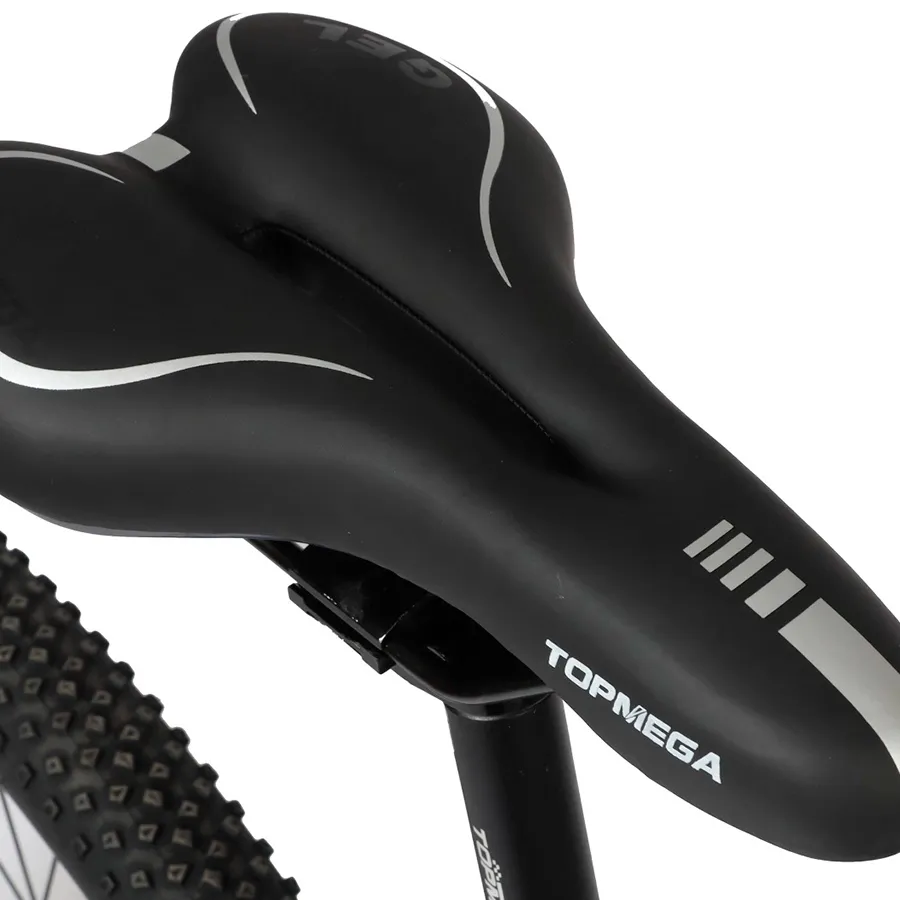 Imagen 2 de 7 de TopMega Mountain Bike Regal Aluminio R29 21vel-NEGRO/BLANCO/GRIS