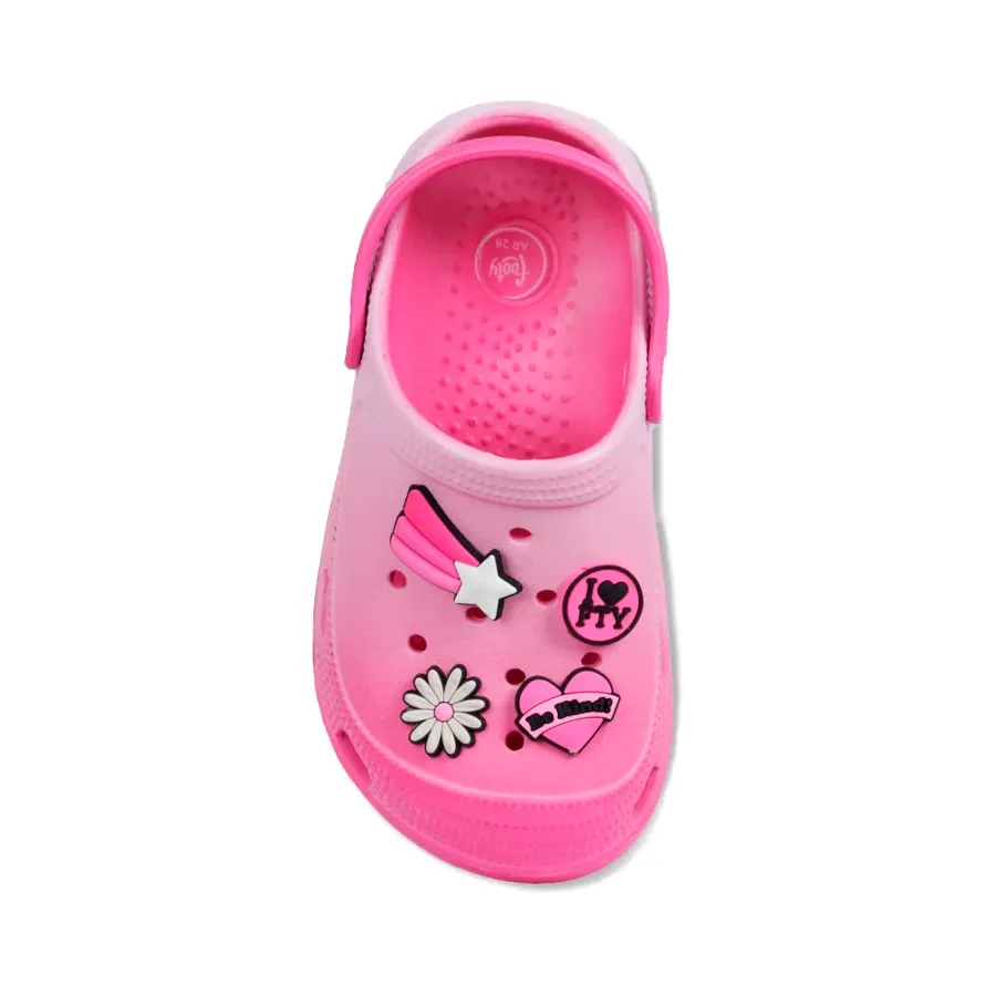 Imagen 1 de 3 de Sandalias Footy Clogs Degrade-ROSA/FUCSIA