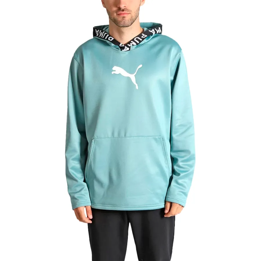 Imagen 2 de 4 de Buzo Puma Train Power Fleece-VERDE AGUA