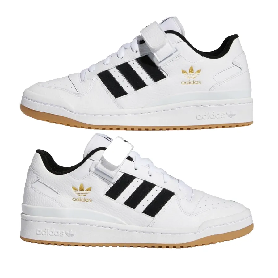 Imagen 2 de 5 de Zapatillas adidas originals Forum Low-BLANCO/NEGRO/DORADO