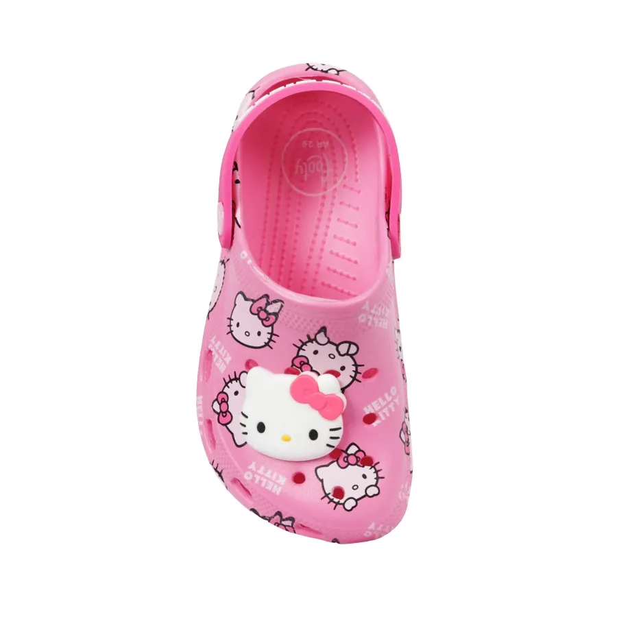 Imagen 2 de 4 de Sandalias Footy Clogs Hello Kitty-FUCSIA