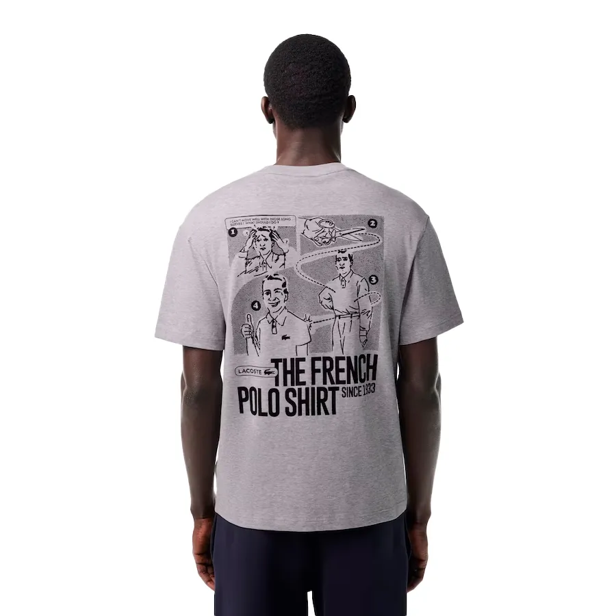 Imagen 1 de 3 de Remera Lacoste Estampada-GRIS