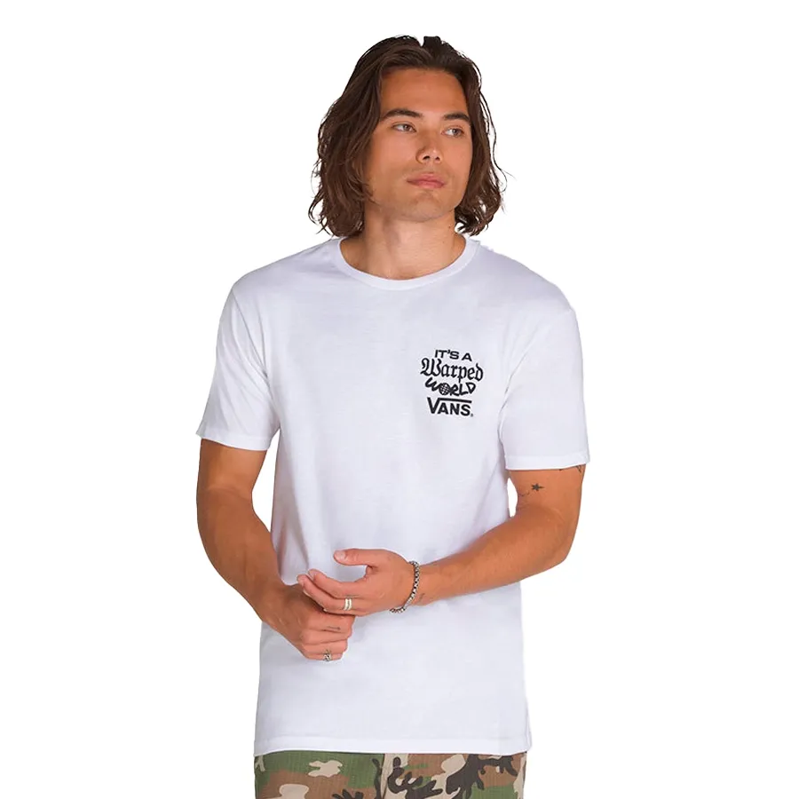 Imagen 0 de 4 de Remera Vans Warped World SS-BLANCO/NEGRO