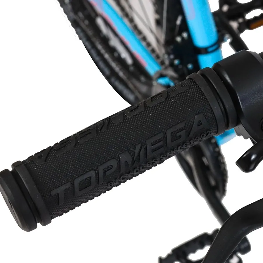 Imagen 3 de 8 de TopMega Mountain Bike Sunshine Aluminio R29 21vel-CELESTE/FUCSIA