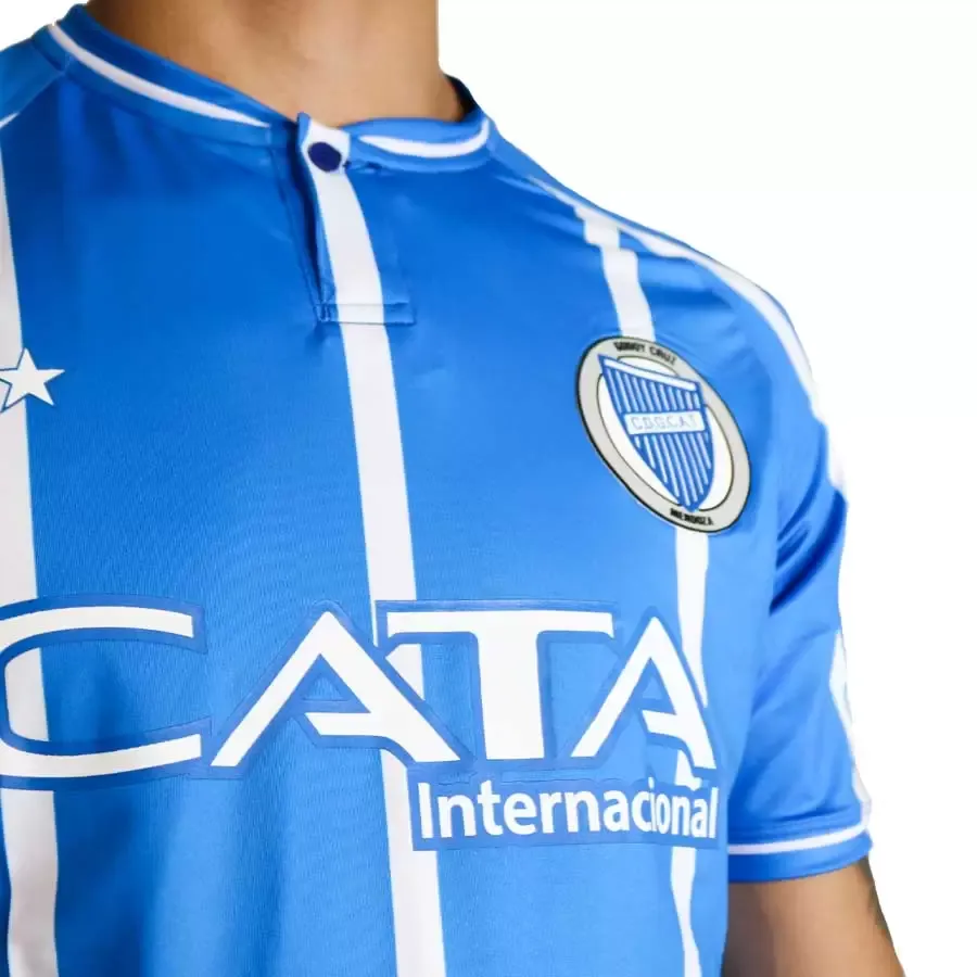 Imagen 3 de 4 de Camiseta Fiume Sport Oficial Godoy Cruz-AZUL/BLANCO