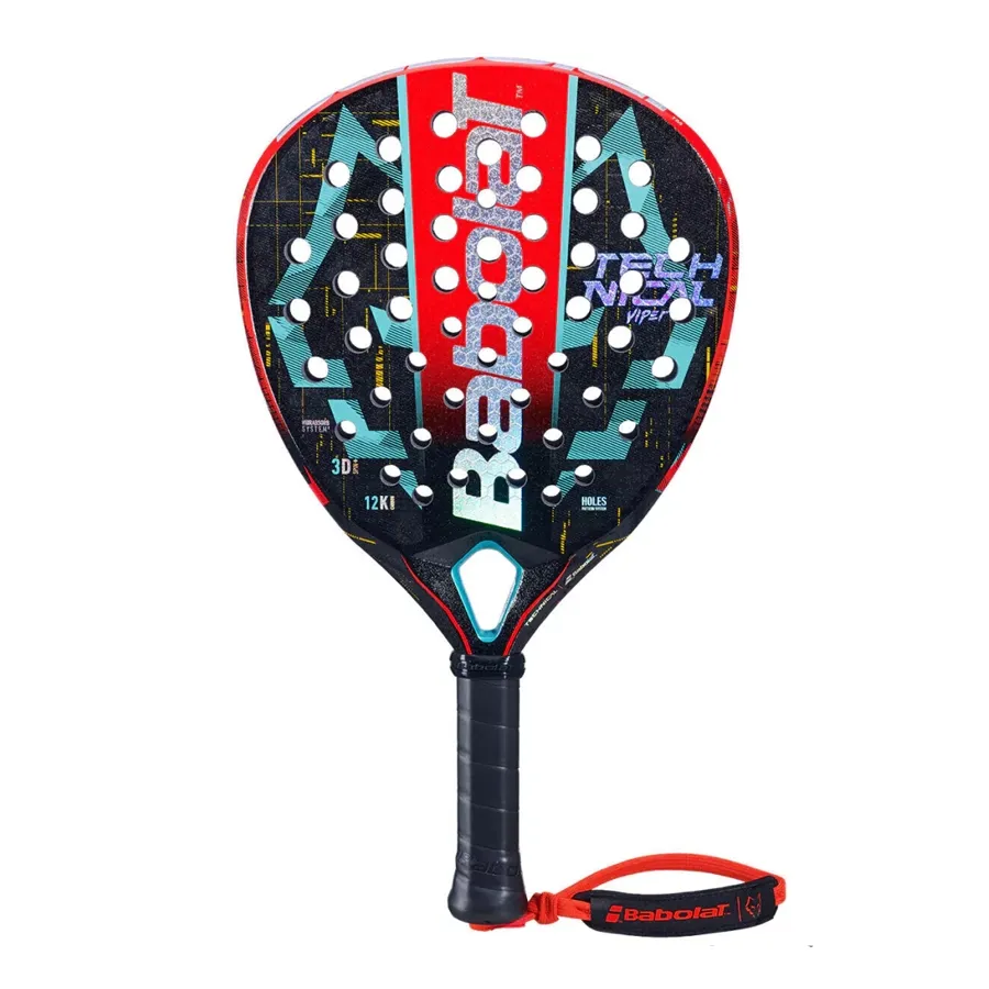 Imagen 0 de 6 de Paleta Babolat Tech Viper Juan Lebron-NEGRO/CELESTE/ROJO