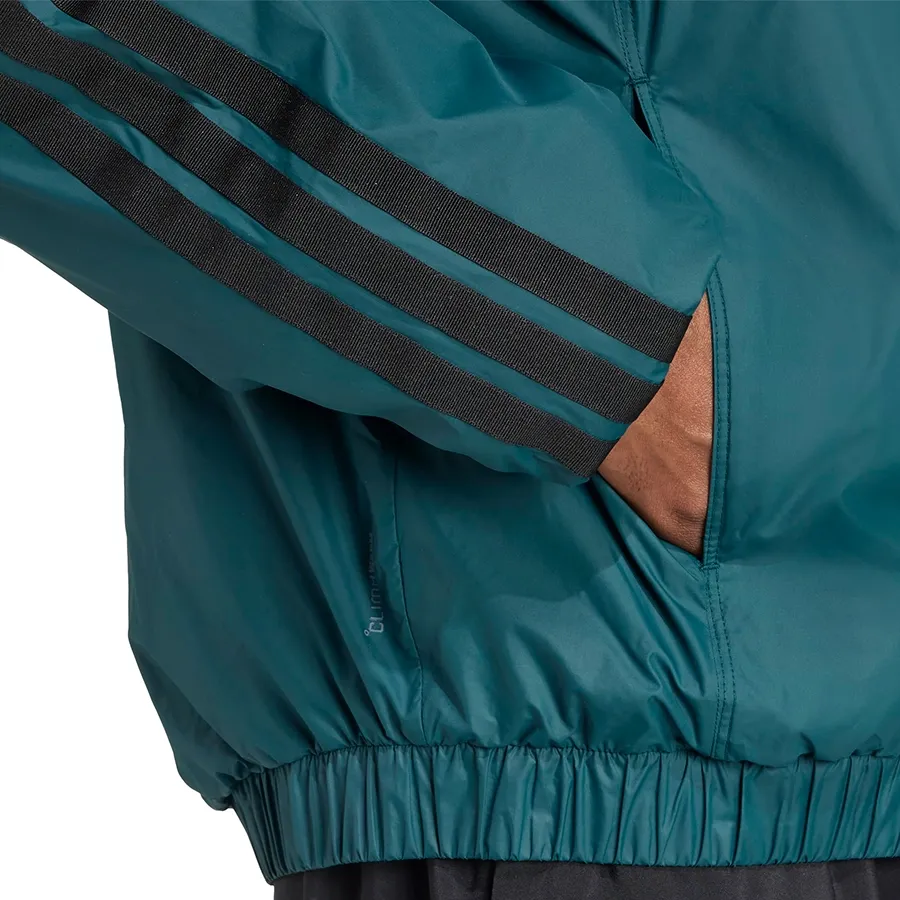 Imagen 2 de 4 de Campera adidas Essentials Climawarm 3 Stripes-VERDE