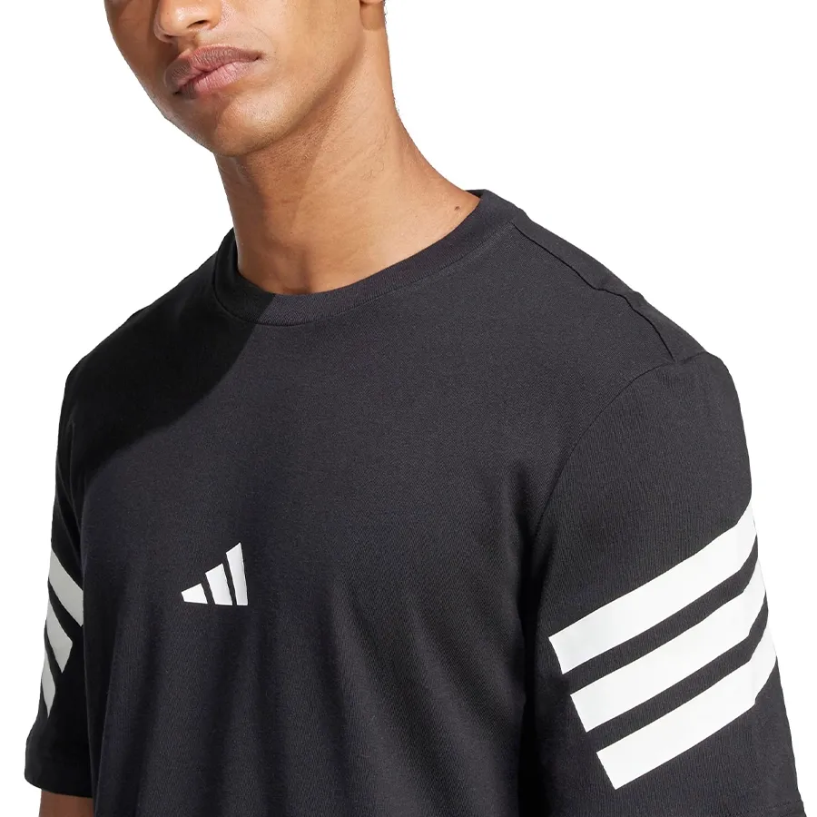 Imagen 3 de 5 de Remera adidas 3 Stripes Future Icons-NEGRO
