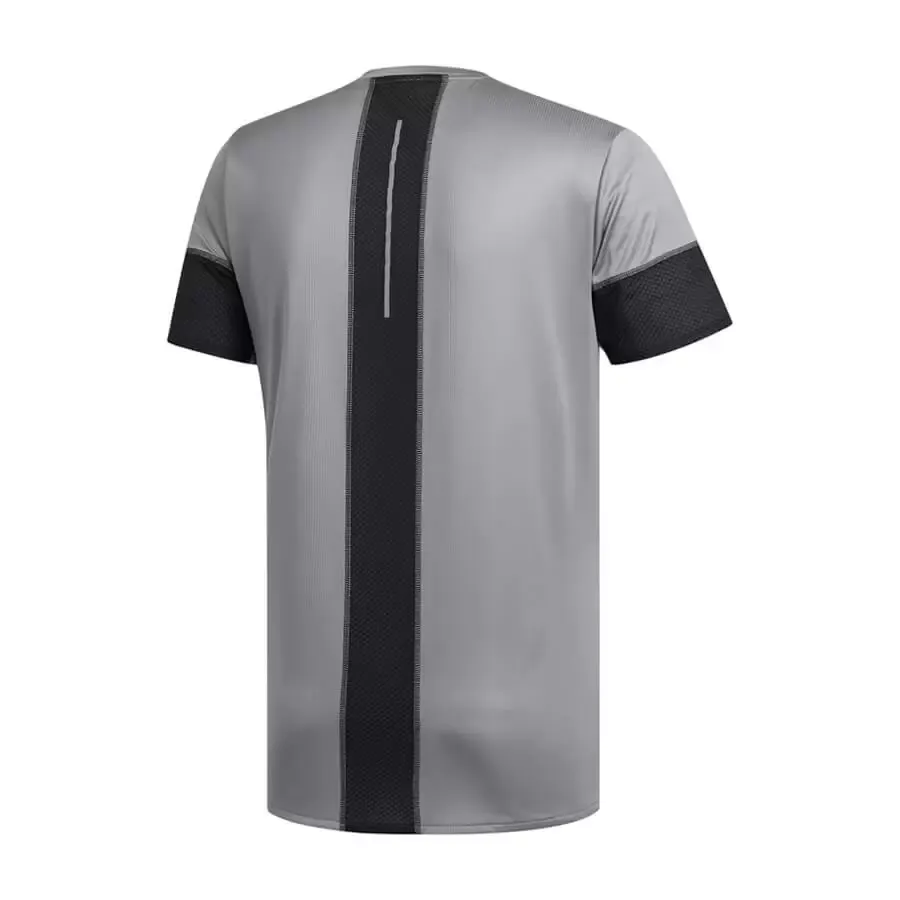 Imagen 1 de 2 de Remera adidas Rise Up N Run Parley-GRIS/NEGRO