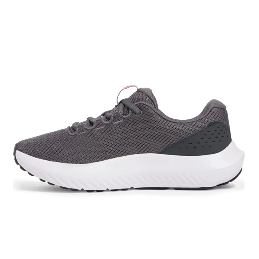 Imagen 2 de 5 de Zapatillas Under Armour Charged Surge 4-GRIS/BLANCO/ROSA