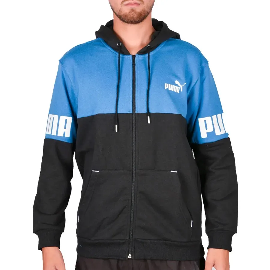 Imagen 0 de 4 de Campera Puma Power Colorblock Full-Zip-NEGRO/AZUL/BLANCO