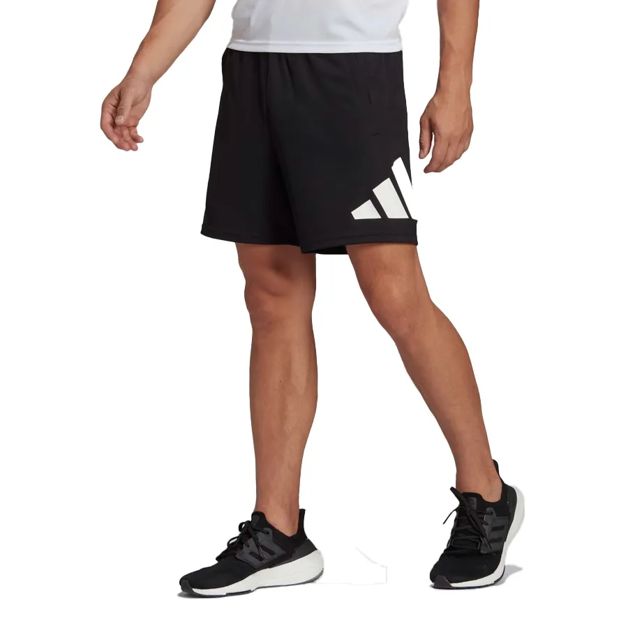 Imagen 1 de 2 de Shorts adidas Train Essentials Logo-NEGRO/BLANCO