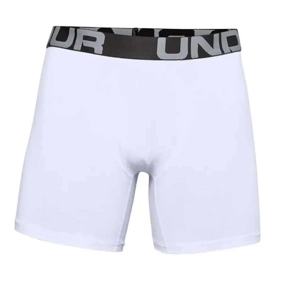 Imagen 0 de 3 de Boxer Under Armour Charged Cotton 6In 3 Pack-BLANCO
