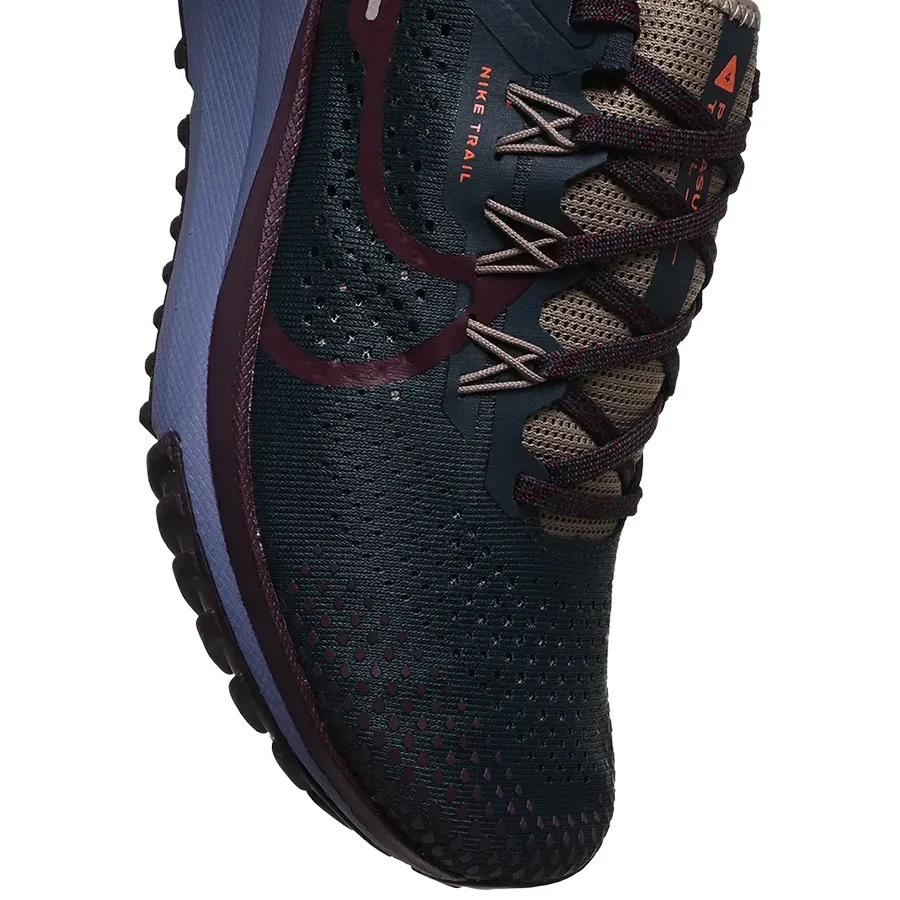 Imagen 5 de 7 de Zapatillas Nike React Pegasus Trail 4-VERDE MUSGO/BORDO/AZUL