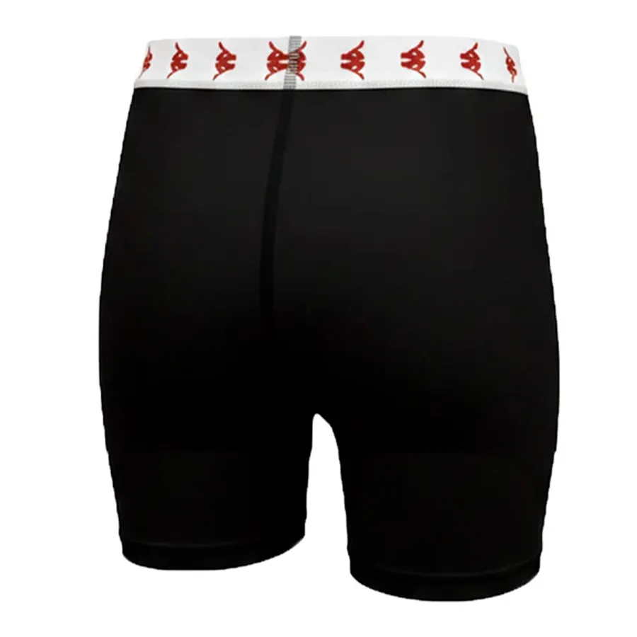 Imagen 2 de 3 de Calza Biker Kappa Banda 222-NEGRO/BLANCO/ROJO
