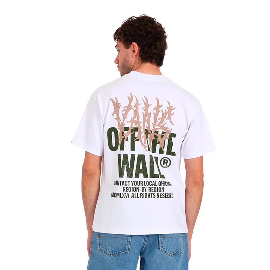 Imagen 1 de 3 de Remera Vans Metal Wall SS-BLANCO