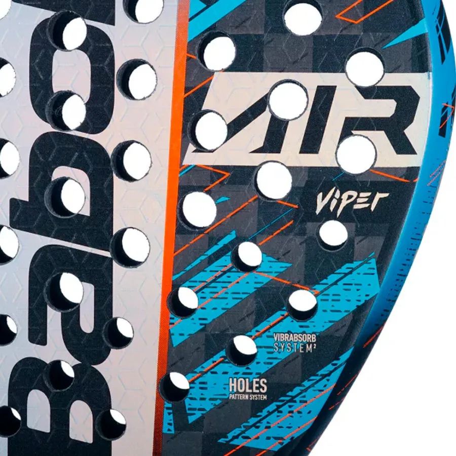 Imagen 4 de 5 de Paleta Babolat Air Viper-CELESTE/NEGRO/GRIS