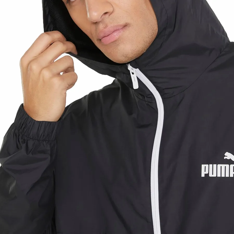 Imagen 3 de 5 de Campera Puma Ess Solid Windbreaker-NEGRO/BLANCO