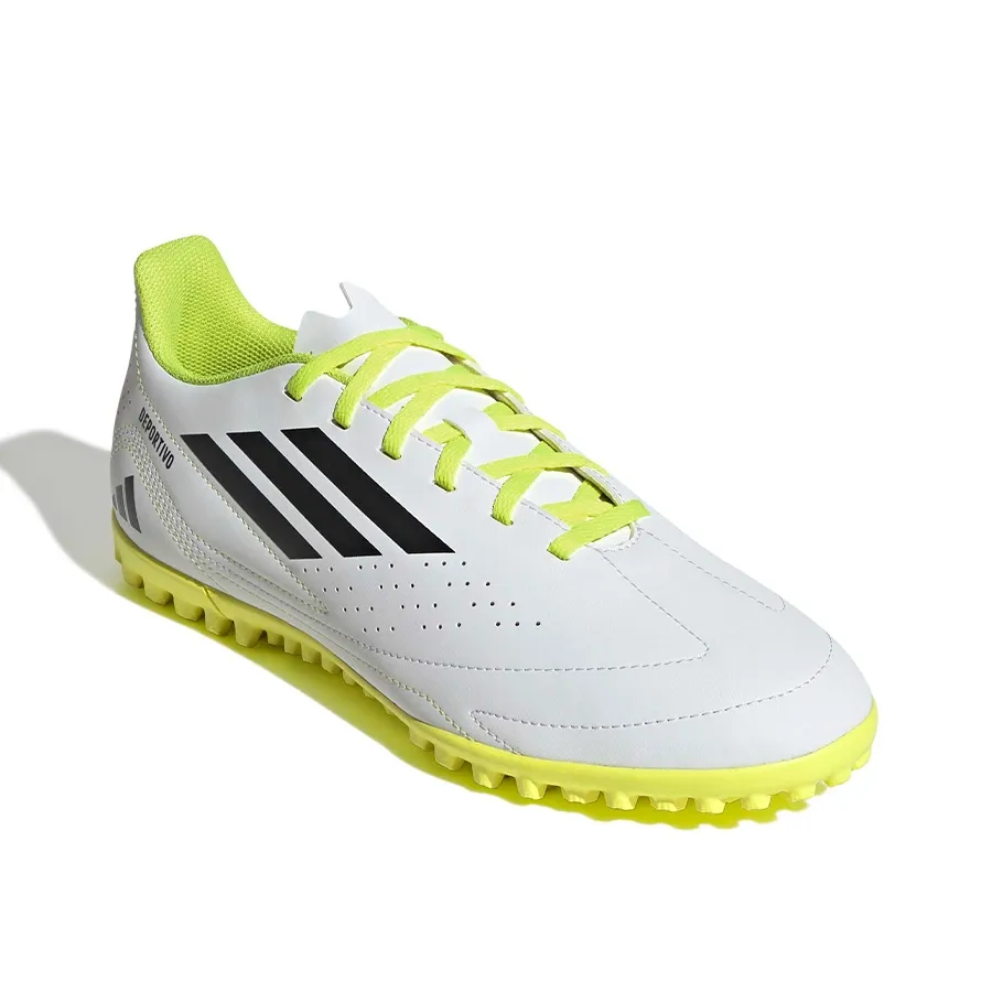 Imagen 1 de 7 de Botines adidas Deportivo III Tf-BLANCO/NEGRO/AMARILLO FLUOR