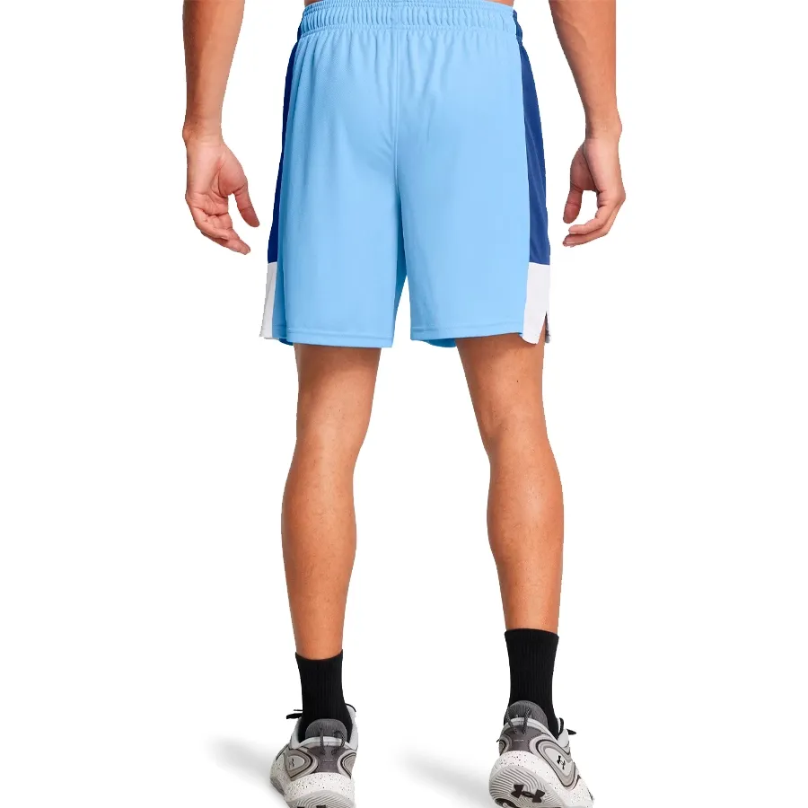Imagen 1 de 6 de Shorts Under Armour Baseline-CELESTE/AZUL/BLANCO