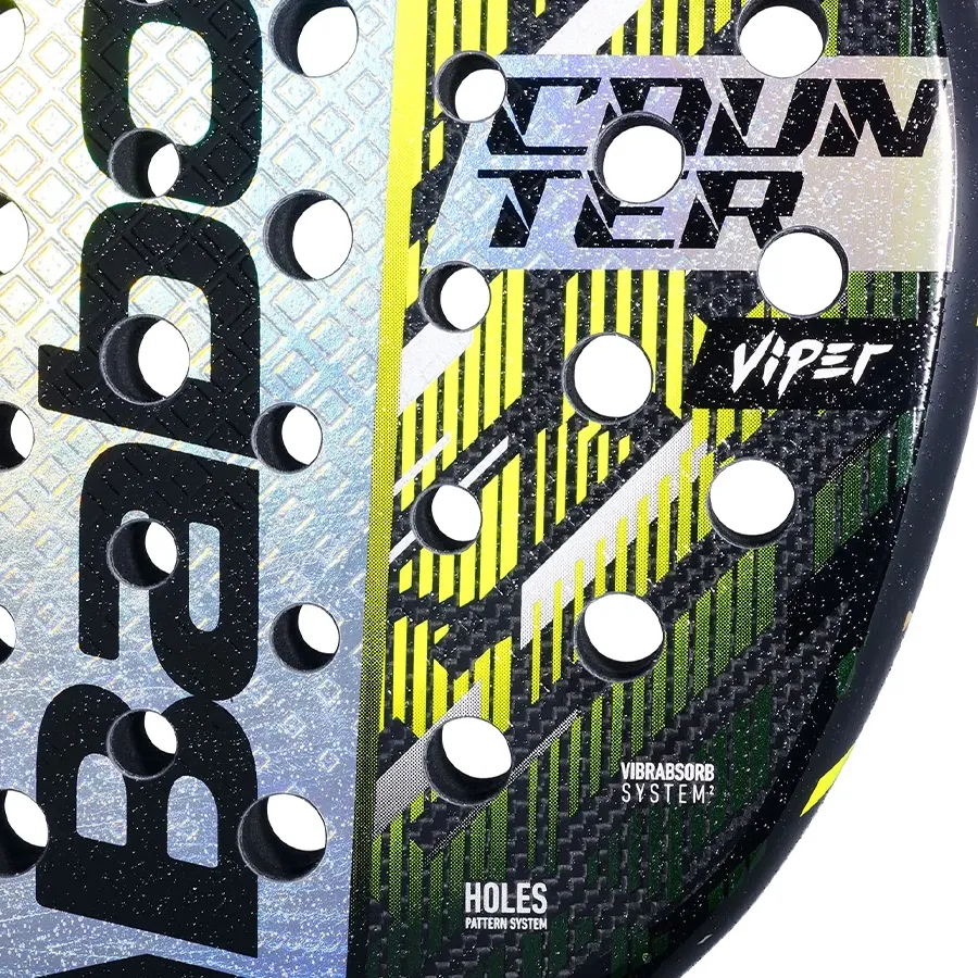 Imagen 3 de 5 de Paleta Babolat Counter Viper 2.5-NEGRO/VERDE FLUOR