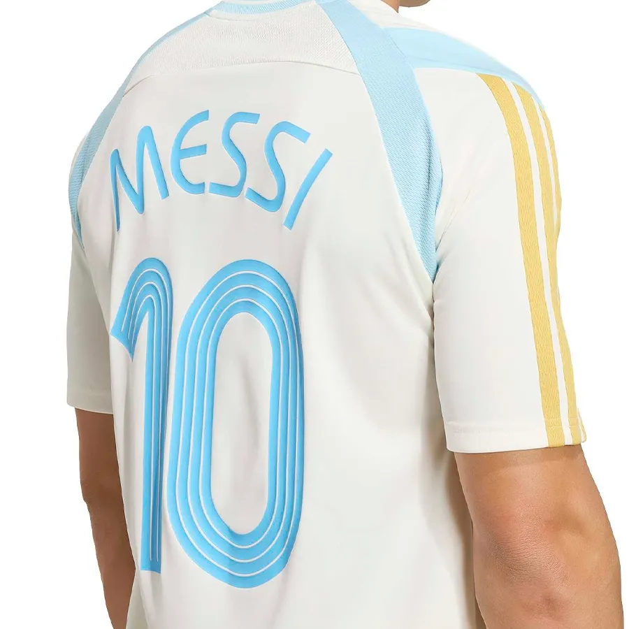 Imagen 5 de 7 de Camiseta adidas Messi House Of Tiro-BLANCO/CELESTE/DORADO